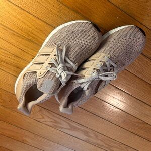 Adidas light pink Ultraboost sneakers.